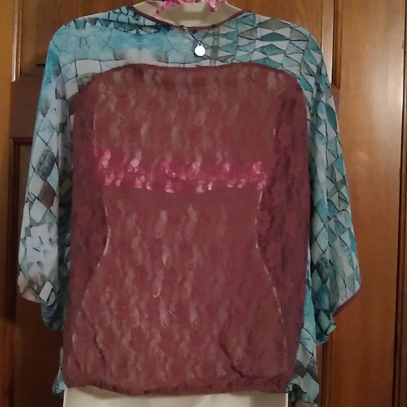 BKE Boutique dolman sleeve wrap top XS - Picture 5 of 16